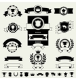 trophies awards banners ribbons and labels vector image