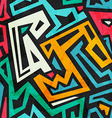 colored tribal seamless pattern with grunge effect vector image vector image