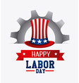 labor day card design vector image