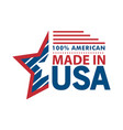 made in usa star vector image