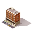 isometric building vector image