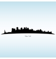new york silhouette skyline vector image vector image