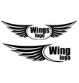 symbol with wings vector image