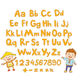 abc for kids alphabet children fun vector image