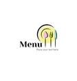 menu emblem vector image