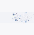 abstract human connections headline background vector image