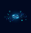 abstract technology ui futuristic concept hud vector image