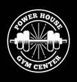 fitness badge and logo good for print design vector image