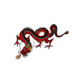 chinese dragon mythological animal or asian vector image vector image