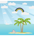 lost island vector image vector image
