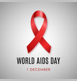1st december world aids day awareness symbol vector image