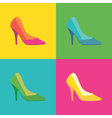pop art shoes vector image