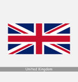 united kingdom uk british country flag union jack vector image