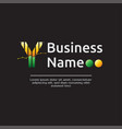 accounting and finance logo template letter y vector image