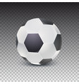realistic soccer ball with shadow isolated vector image