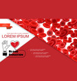 blood donation medical colorful composition vector image vector image