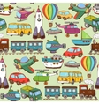 cartoon transport pattern vector image