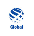 logo globe vector image vector image