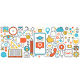 smartphone app user technology mobile phone vector image vector image