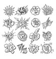 versus sketch labels vector image vector image