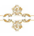 classic royal gold ornamented card vector image vector image