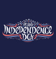 greeting card for independence day vector image