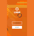 landing page for mobile phones vector image