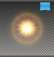 on transparent background with realistic warm vector image