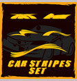 car stripe design set to print and cut on vinyl vector image