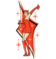 pin up devil vector image