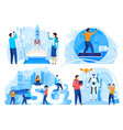people using 5g internet innovative technologies vector image vector image