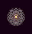 purple lotus flower life sacred geometry logo vector image vector image