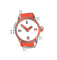 cartoon watch icon in comic style clock sign vector image