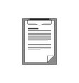 clipboard icon vector image vector image