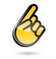 hand gesture vector image vector image