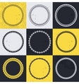 collection with circle frames vector image