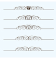 scroll borders vector image vector image