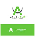 letter a c logo design creative vector image
