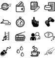 media icon set vector image