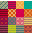 seamless vintage patterns vector image vector image