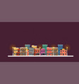 downtown building isolated on background vector image vector image