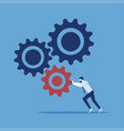 business process and financial mechanism concept vector image vector image