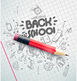 classic pencil back to school concept vector image