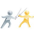 fencing concept vector image vector image