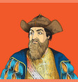 vasco de gama vector image vector image