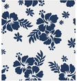 hibiscus flower seamless pattern vector image vector image
