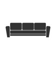 sofa icon on white background vector image