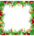 christmas border greetings card image vector image