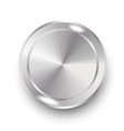 metal button isolated eps 10 vector image vector image