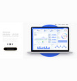 dashboard great design for any site purposes vector image
